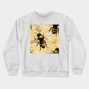 Honeycomb and Bee Pattern 5 Crewneck Sweatshirt